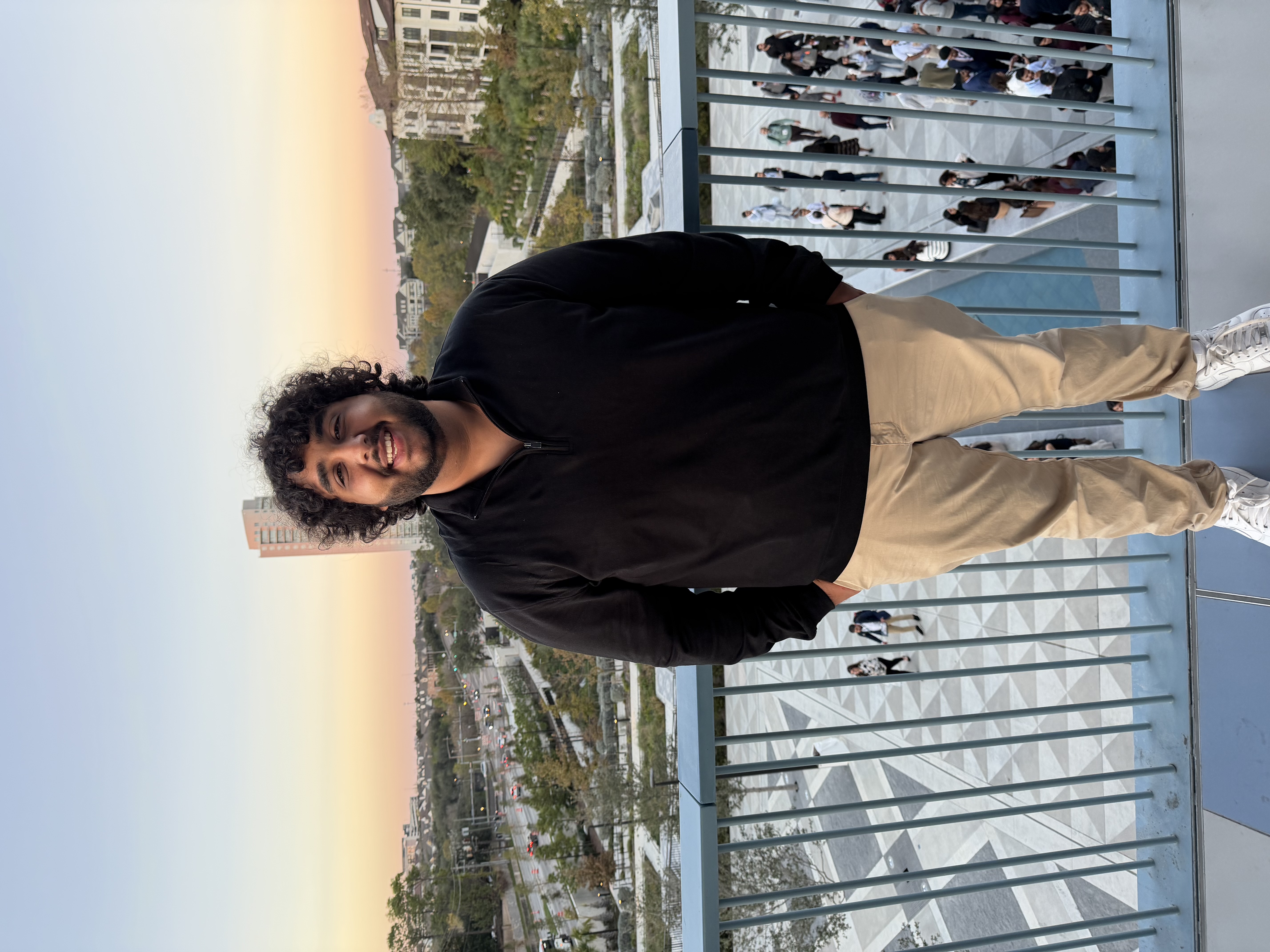 Azaan outdoors at sunset